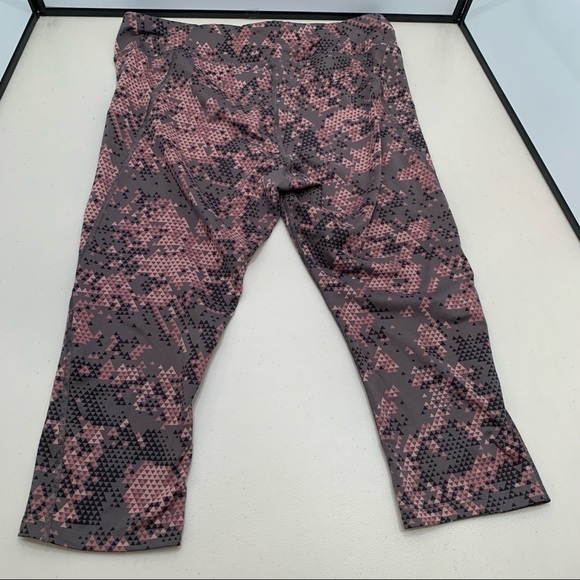 The North Face Capri Adult Size Large Gray/Pink Running Tights FlashDry Women - Picture 2 of 7